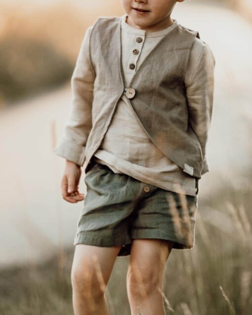 Leinenshorts für Kinder und Babys - kurze Kinderhose Sommerhose