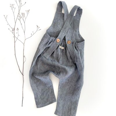 Leinen Latzhose/ Salopette