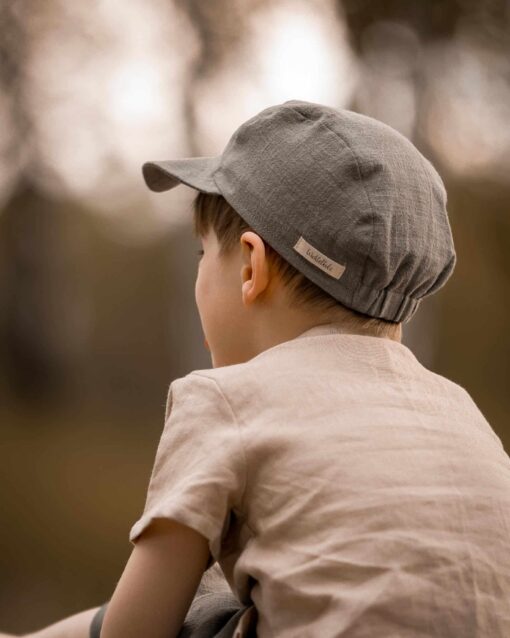 Kinder Cap aus Leinen – Bild 5