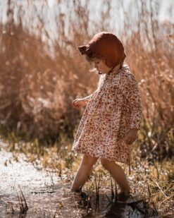 handmade langarm Basickleid aus weichem Bio Baumwolljersey für Kinder und Babys