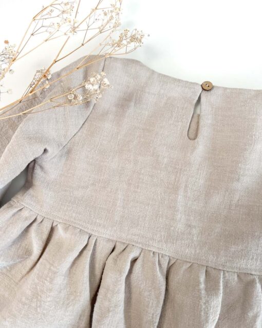 handmade Linen Dress for Girls - Handgemachtes Leinen Kleidchen