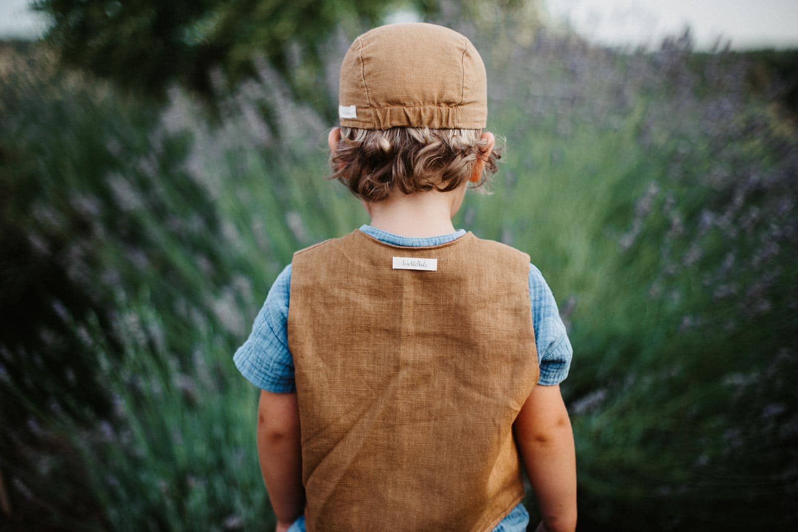 Kinder Baby Leinenkleidung aus gewaschenem Leinenstoff