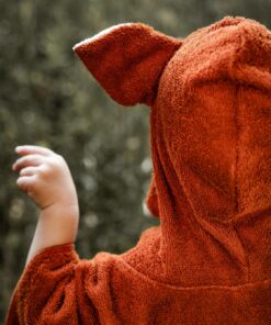 Kinder Badeponcho kapuzenhandtuch mit fuchsohren und Fuchsschwanz