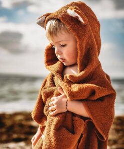 Kinder Baby Badeponcho kapuzenhandtuch mit fuchsohren und Fuchsschwanz