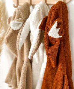 Kinder Baby Badeponcho kapuzenhandtuch Fuchs Hase oder Bär