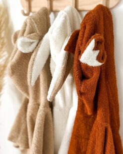Kinder Baby Badeponcho kapuzenhandtuch Fuchs Hase oder Bär