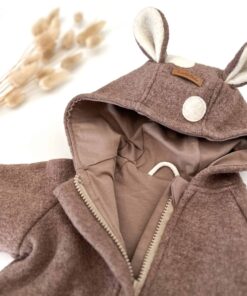 Wollwalk Overall Rehlein für Babys und Kinder mit praktischem Reißverschluss