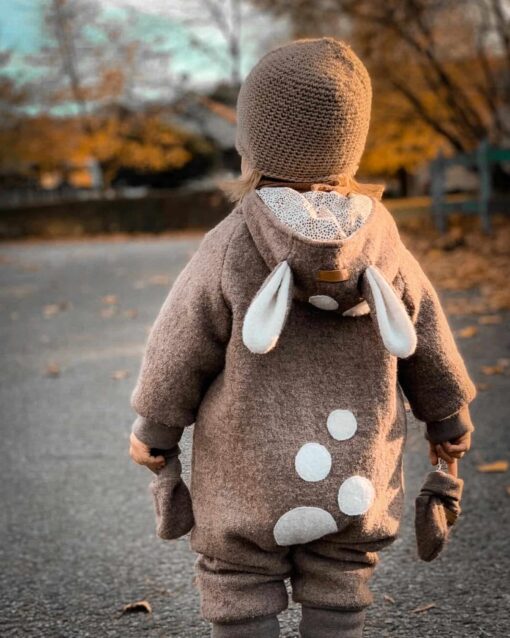 Wollwalk Overall Rehkitz Anzug für Baby und Kind