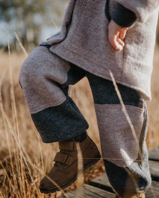 Wollwalk-Kinder-walkhose-outdoorhose-wollwalkhose mit knie belegen
