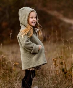 Fleece Jacke Kinder aus Bio Merinowolle - weich und temperaturausgleichend