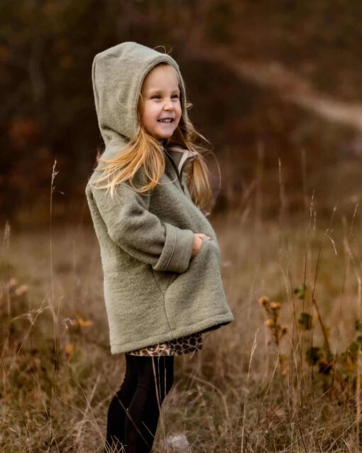 Fleece Jacke Kinder aus Bio Merinowolle - weich und temperaturausgleichend