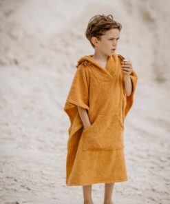 Kinder Bademantel Poncho Handtuch Strandponcho Löwe