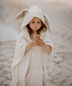 strandponcho bademantel fuer kinder und babys mit hasenohren - Hasenoncho