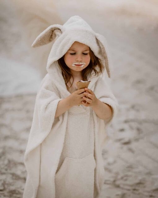 strandponcho bademantel fuer kinder und babys mit hasenohren - Hasenoncho