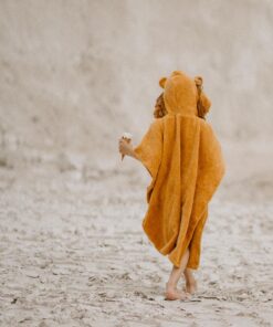 Kinder Badehandtuch Poncho Handtuch Strandponcho Löwe