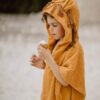 Kinder Bademantel Poncho Handtuch Badeponcho Löwe
