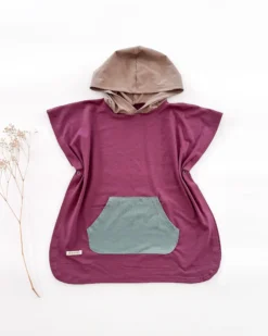 Colorblock UV Poncho für Kinder – UPF 50+