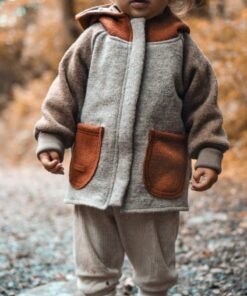 temperaturausgleichende Color block Walkjacke für Kleinkinder, Kinder und Babys
