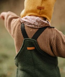Wollwalk Latzhose für kinder und Babys mit stufenlos verstellbaren Trägern für langes Mitwachsen