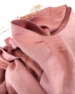 linen wrap dress -Leinen Wickelkleid