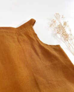 Alternative view of Sofortkauf: kurzer Leinen Jumper in Zimt, Gr. 86/92