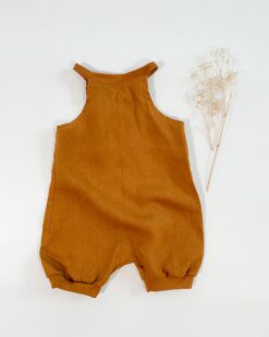 Sofortkauf: kurzer Leinen Jumper in Zimt, Gr. 86/92