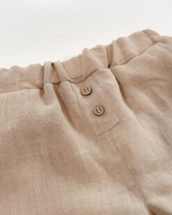 Alternative view of Sofortkauf: Kinder Leinenshorts in Sand mit Knopfleiste, Gr. 134/140