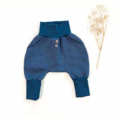 Sofortkauf: Leinen Knickerbocker in Sommerblau, Gr. 62/68