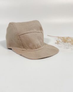 Sofortkauf: Kinder Cap aus Leinen in Sand, Gr. 54-56