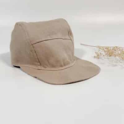 Sofortkauf: Kinder Cap aus Leinen in Sand, Gr. 54-56