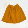 Sofortkauf: Damen Leinenrock mit Knopfleiste und Taschen in Senf, Gr. L (42/44)