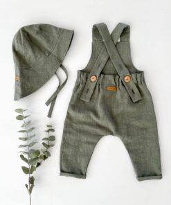 Leinen Outfit für Kinder und Babys zu Taufe Geburtstag, Hochzeit oder Partys