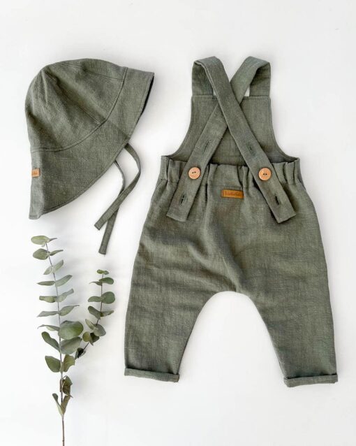 Leinen Outfit für Kinder und Babys zu Taufe Geburtstag, Hochzeit oder Partys