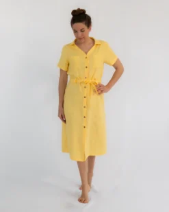 Alternative view of Damen Blusenkleid aus Leinen