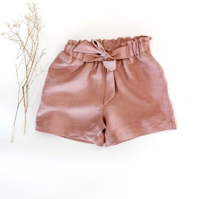 Paperbag Shorts mit Schleife