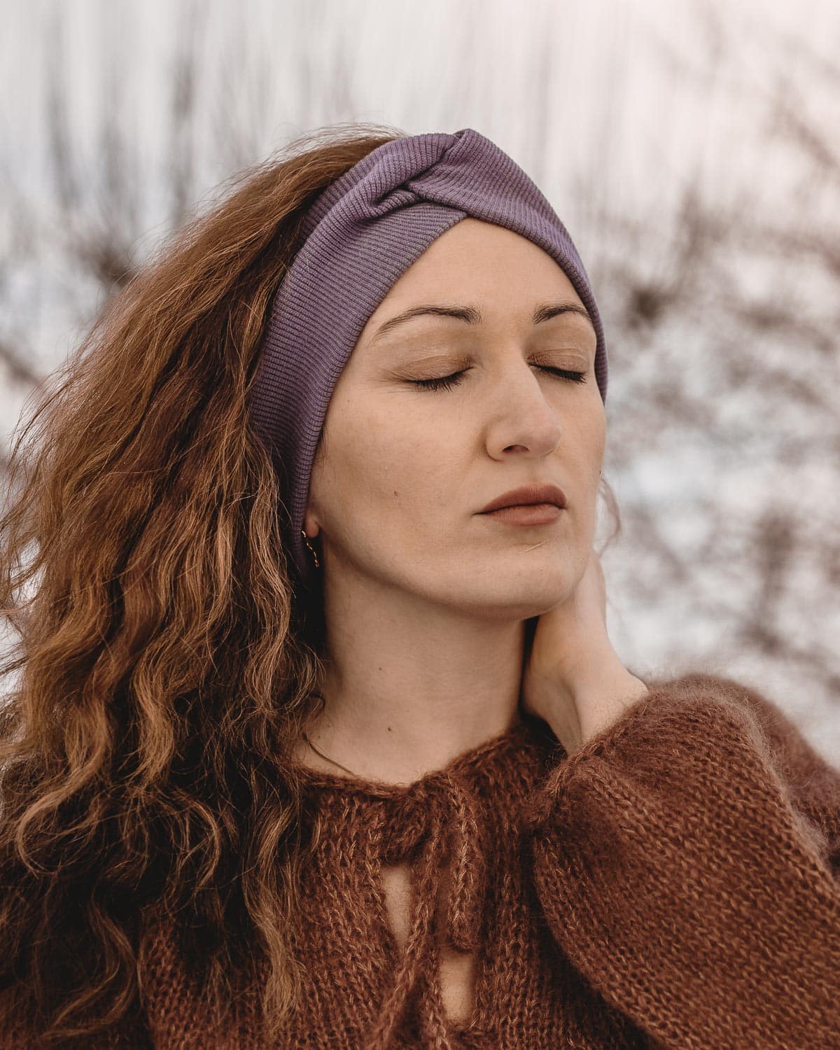 Damen Merino-Stirnband aus Bio-Merinowolle