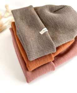 Bio Merino Strick Beanie für Kinder und Babys