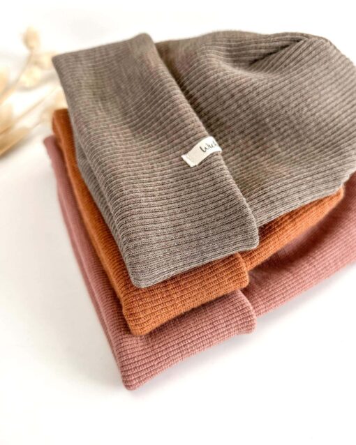 Bio Merino Strick Beanie für Kinder und Babys