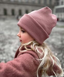 warme Kinder Wintermütze aus Merinowolle - Hipster Beanie für Kinder und Babys