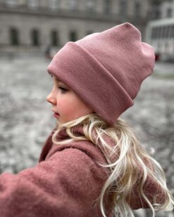 warme Kinder Wintermütze aus Merinowolle - Hipster Beanie für Kinder und Babys