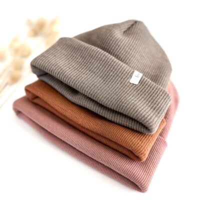 Damen & Herren Merino-Beanie aus Bio-Merinowolle