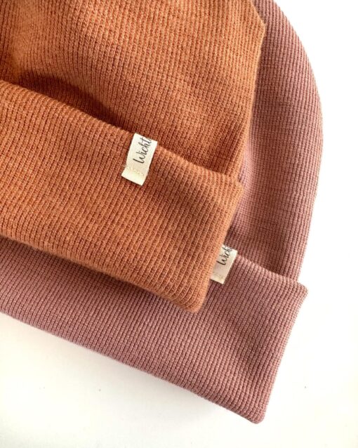 warme Wintermütze aus Merinowolle - Hipster Beanie für Kinder und Babys