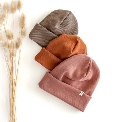 Merino-Beanie für Kinder und Babys (aus Bio- Merinowolle)