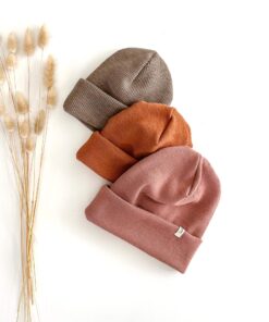 Bio Merino Strick Beanie für Kinder und Babys