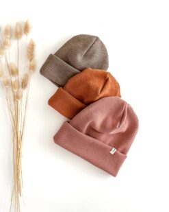 Bio Merino Strick Beanie für Kinder und Babys