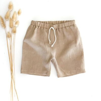 Leinen Bermuda Shorts