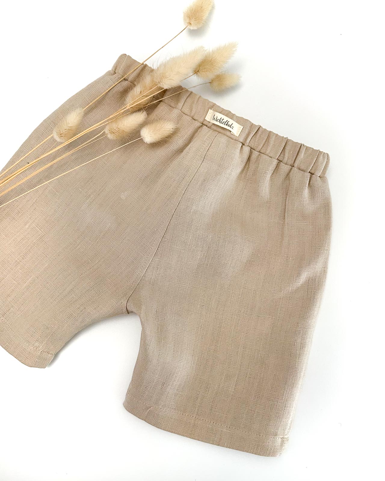 Leinen Bermuda Shorts für Mädchen und Jungen - kurze knielange Hose