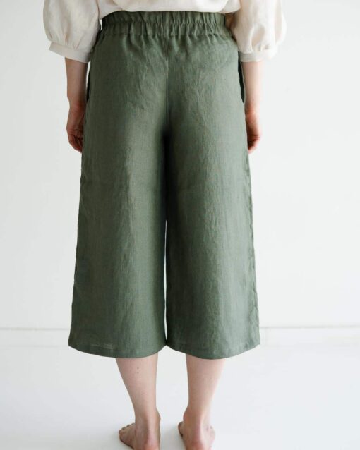 Damen Culotte aus Leinen – Bild 3