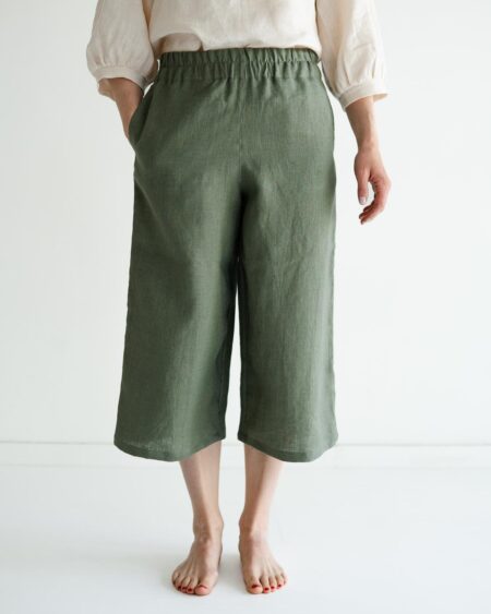 Damen Culotte aus Leinen
