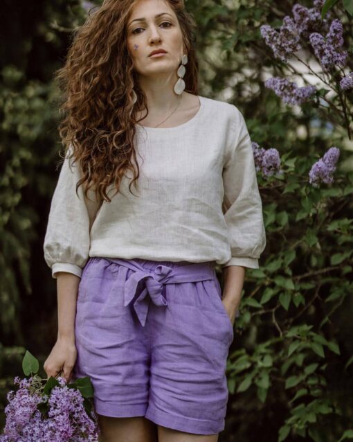 Leinenbluse für Damen – Bild 5